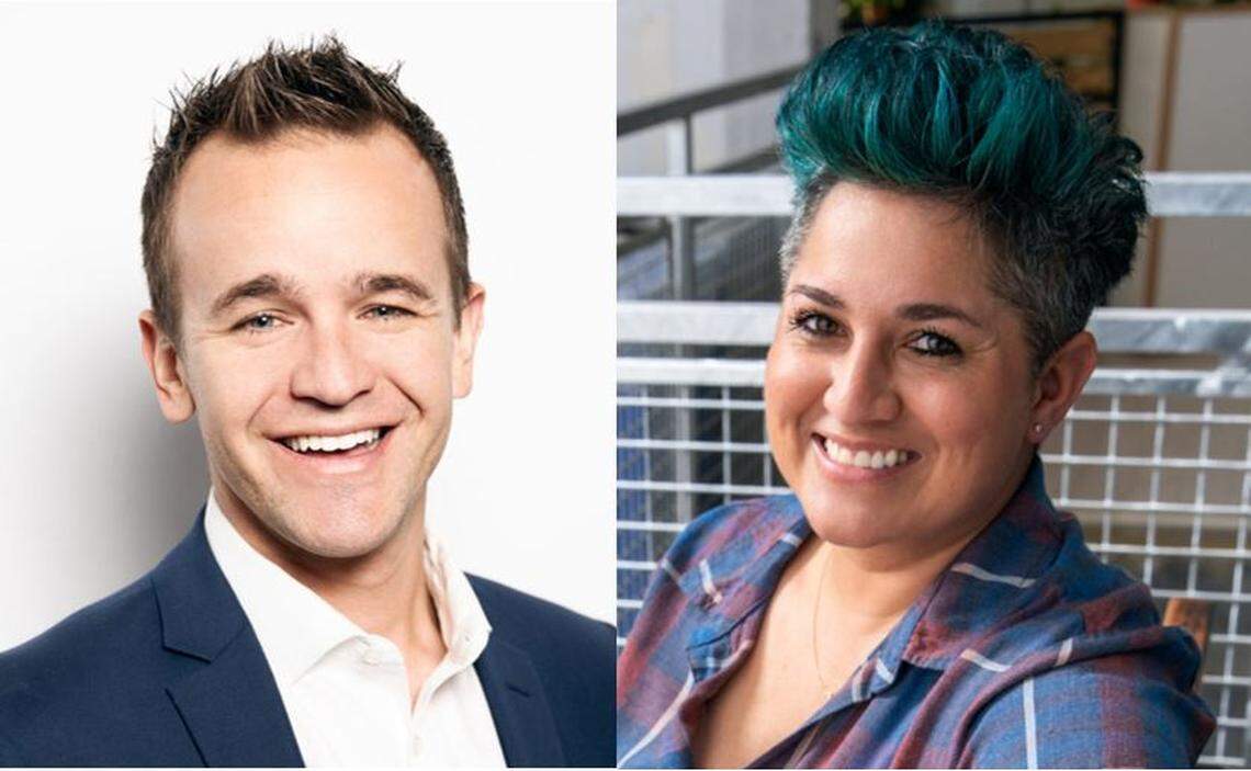 Bitwise Industries co-CEOs Jake Soberal, left, and Irma Olguin Jr.