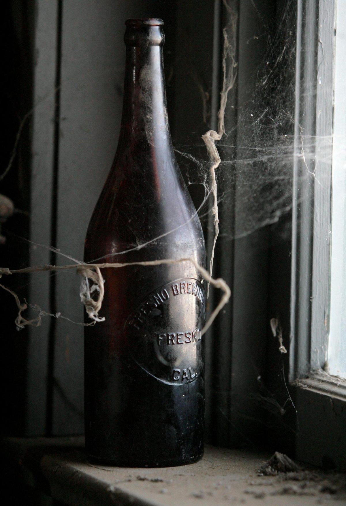 One of the early embossed quart beer bottles from the Fresno Brewing Co.