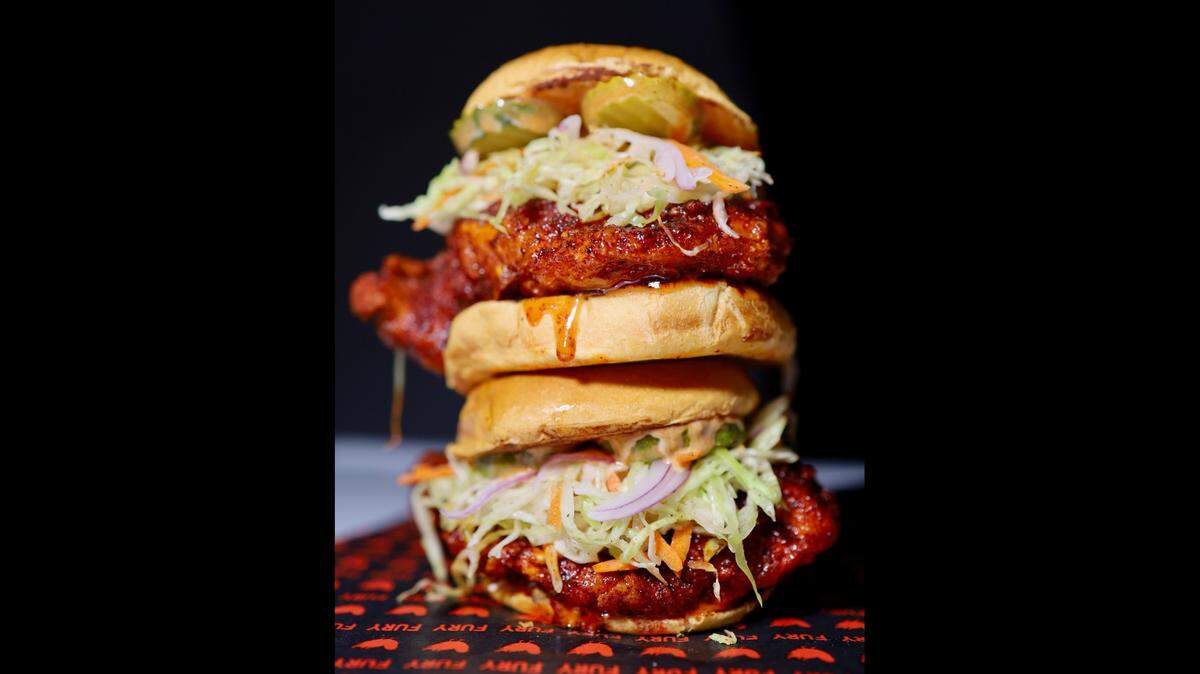 All kinds of food is available from Black-owned eateries in the Fresno and Clovis area. Pictured here is a Nashville hot chicken sandwich from FURY Hot Chicken food truck.