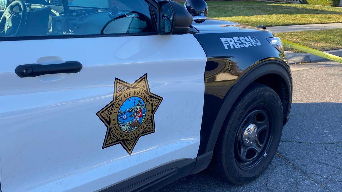 A Fresno police cruiser on Feb. 28, 2022.