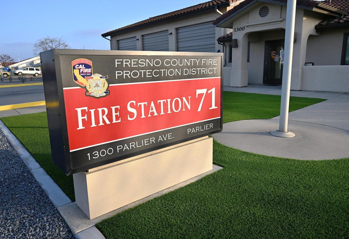 Fresno County Fire Protection Disrict station, located on Parlier Ave. at Madsen Ave., photographed Thursday, Dec 19, 2024 in Parlier.