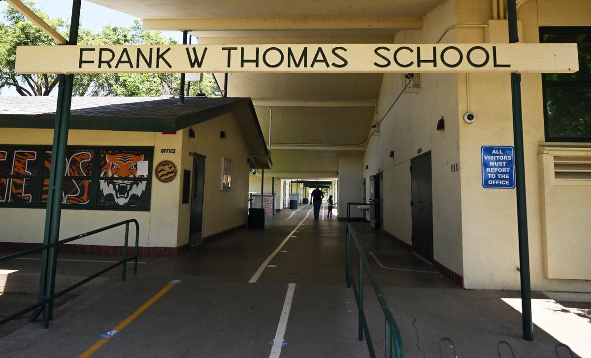 Thomas Elementary School, one of several community schools in Fresno Unified, photographed Tuesday, June 11, 2024 in Fresno.