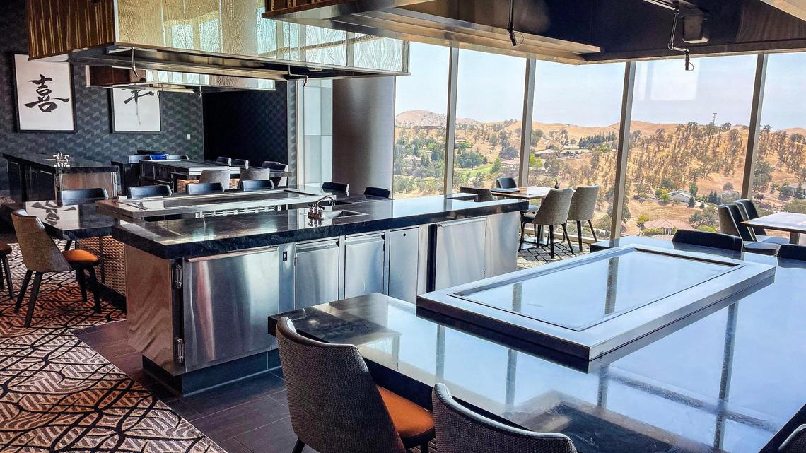 A top-floor teppanyaki restaurant called Sukai at the new Table Mountain Casino offers traditional style teppanyaki and sushi with panoramic views of the Valley.