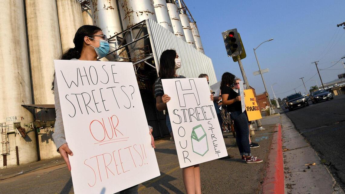 Fresno dairy wants to close a major street to park its trucks. Residents are not happy