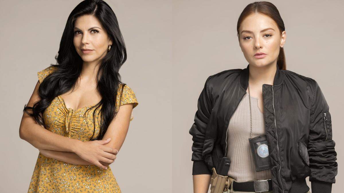 La actriz mexicana África Zavala (izquierda) y la actriz, modelo y empresaria colombiana Yuri Vargas (derecha) comparten experiencias en la exitosa serie ‘El Señor de los Cielos’