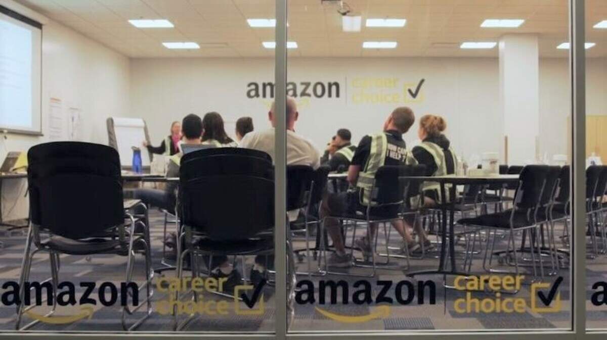 Amazon has set up classrooms in some of its facilities across the country for its Career Choice program, which pays for workers to get their college degrees. Fresno State, Clovis Community College and three other colleges in the northern Central Valley were announced in March 2022 as new partners for the program.