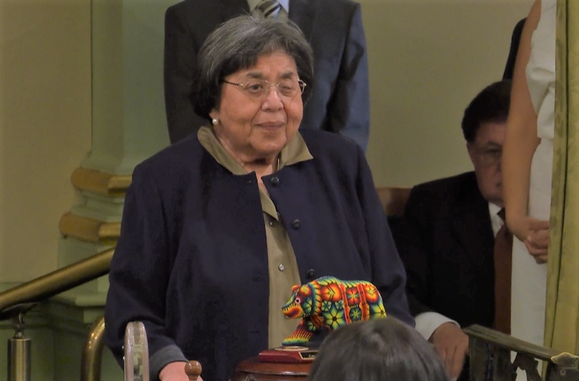 Irene Tovar (Achievement in Public Service), was one of the nine honorees and one special guest that were recognized for the 20th annual Latino Spirit Awards on each floor of the legislature during presentations by Latino Caucus Chair María Elena Durazo in the Senate and Vice-Chair Robert Rivas in the Assembly.