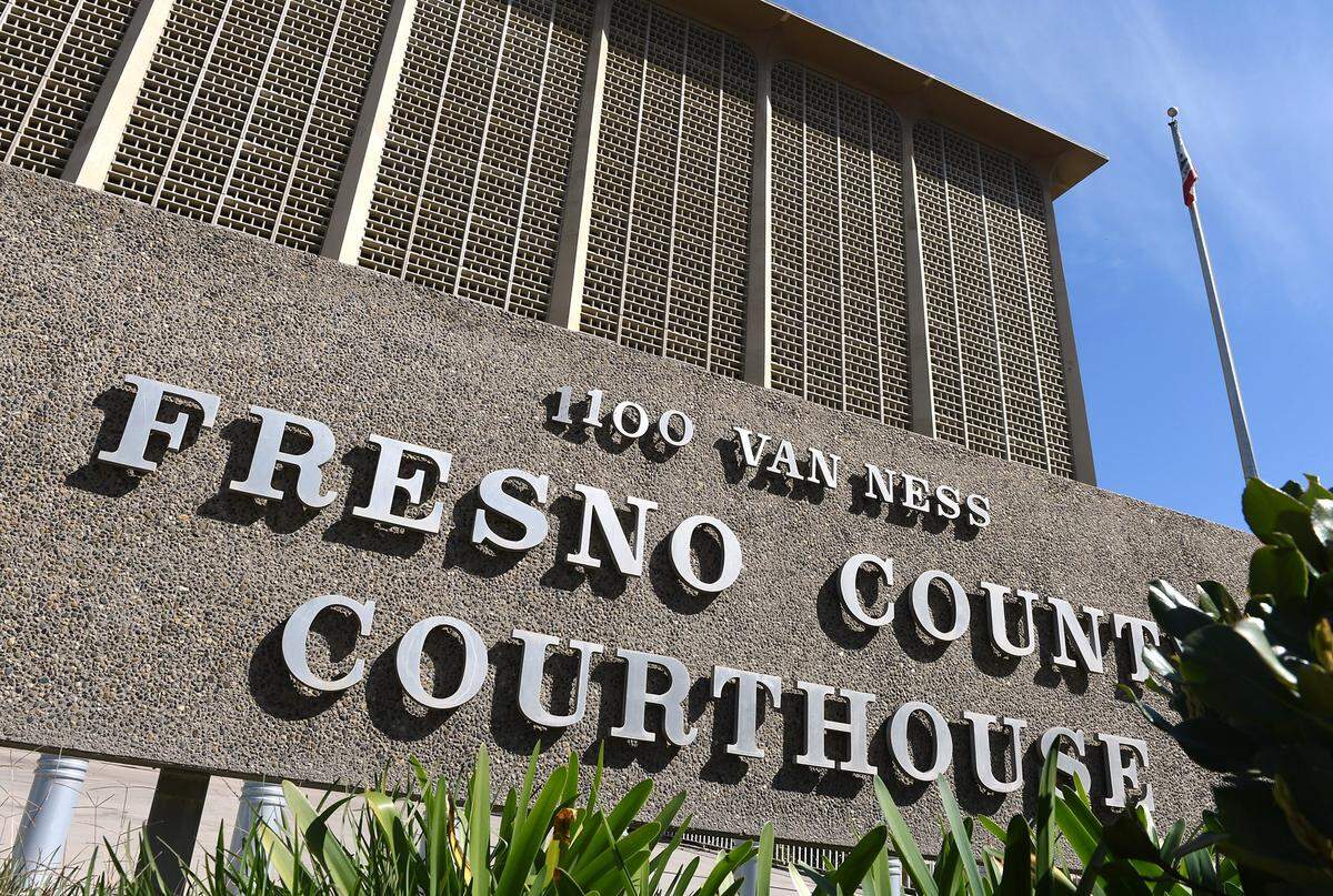 Fresno County Superior Courthouse, 1100 Van Ness Ave, Fresno on March 2, 2021.