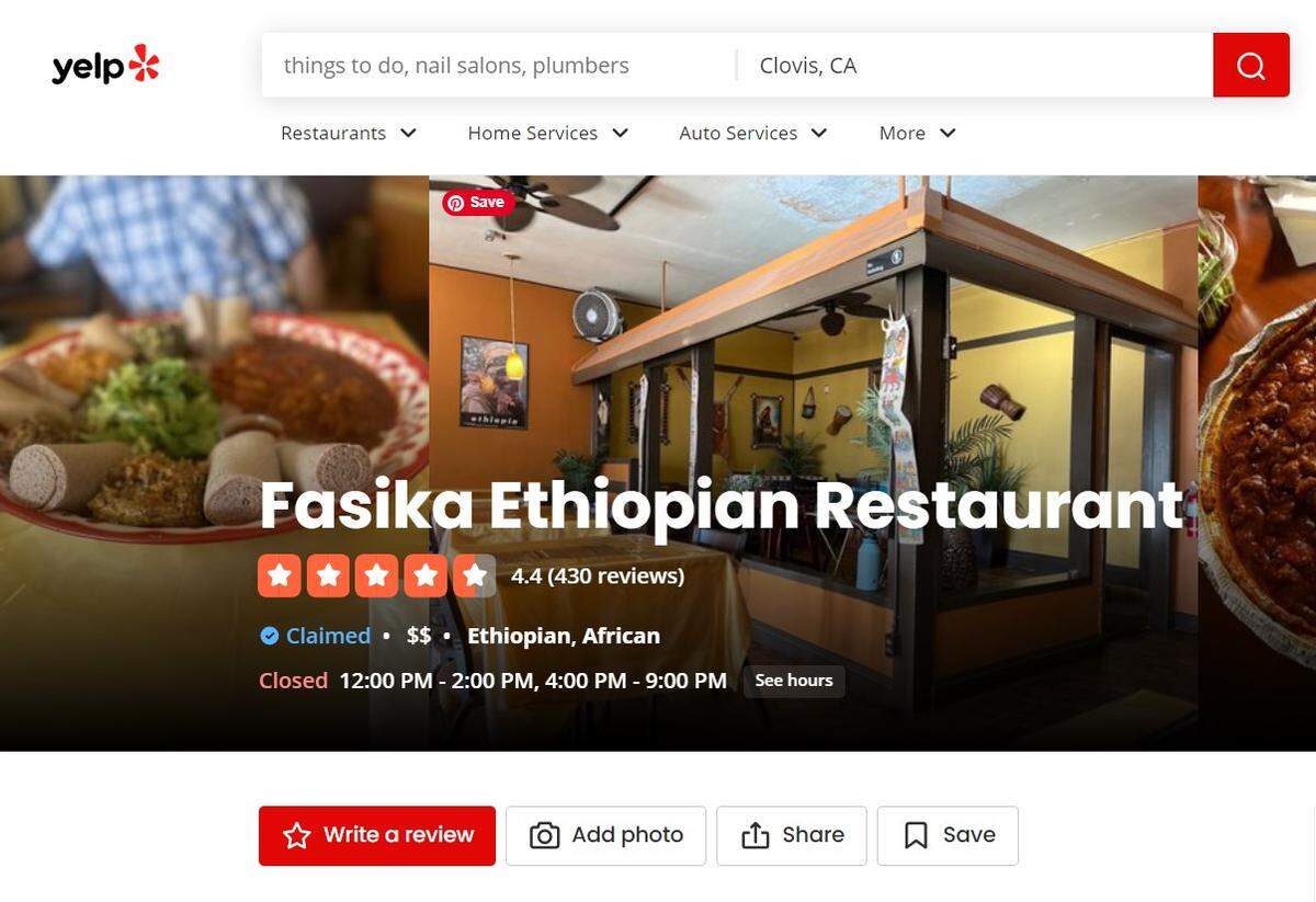 Fasika, an Ethiopian restaurant, had a location on Blackstone Avenue, that has closed.