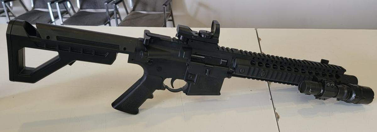 Fresno police said Tuesday, June 21, 2022, this BB gun that looks like an AR-15 was used in multiple sexual assaults.