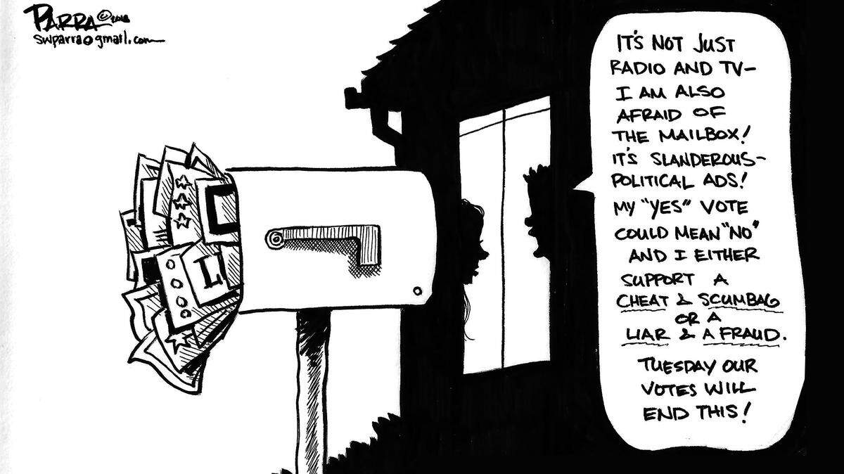 Voter fatique and the onslaught of political attack ads run amok.