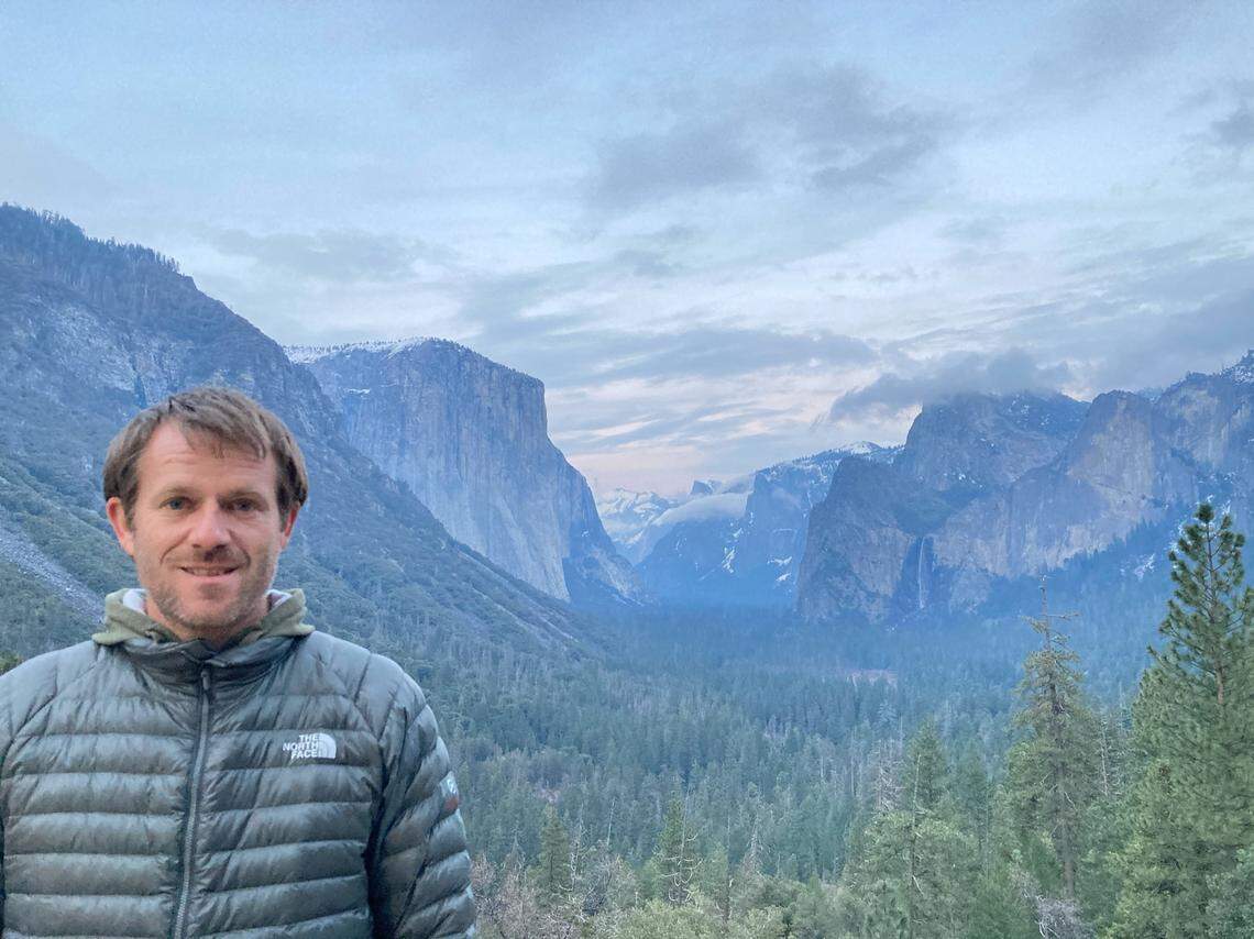 Nicholas Torchia at Tunnel View in Yosemite Valley.