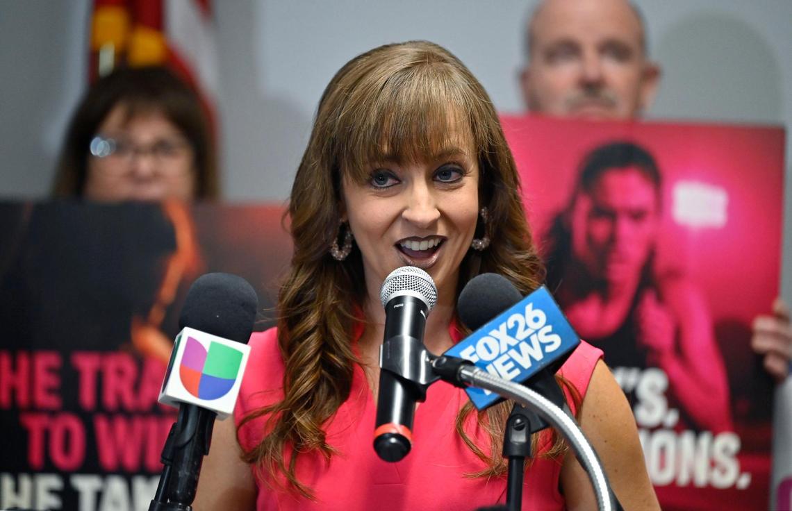 Clovis mayor pro tem Diane Pierce encourages CIF to do what she called the “right thing” while there’s still time as she led a group of Clovis Republican leaders pushing back against the inclusion of a trans-athlete at this weekend’s CIF State Track & Field Championships during a press conference Thursday, May 29, 2025 in Clovis.