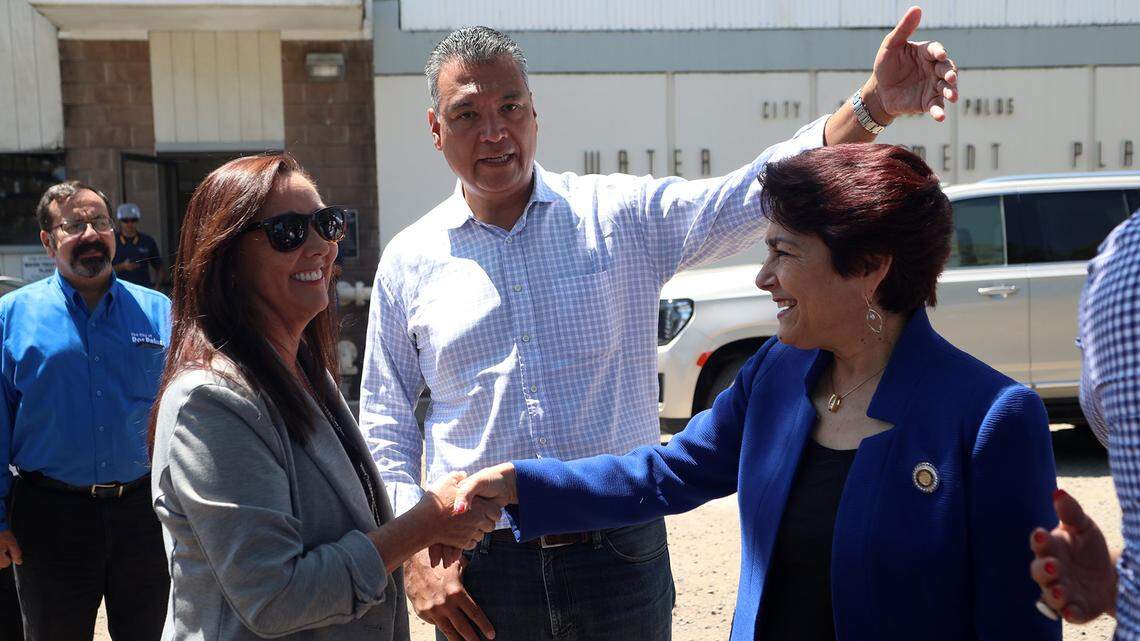 California Senator Alex Padilla talks water projects during visit to Fresno, Valley