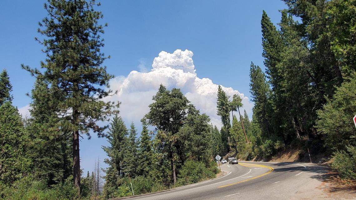 Creek Fire smoke has appeared on the horizon like mountains in the Fresno area.