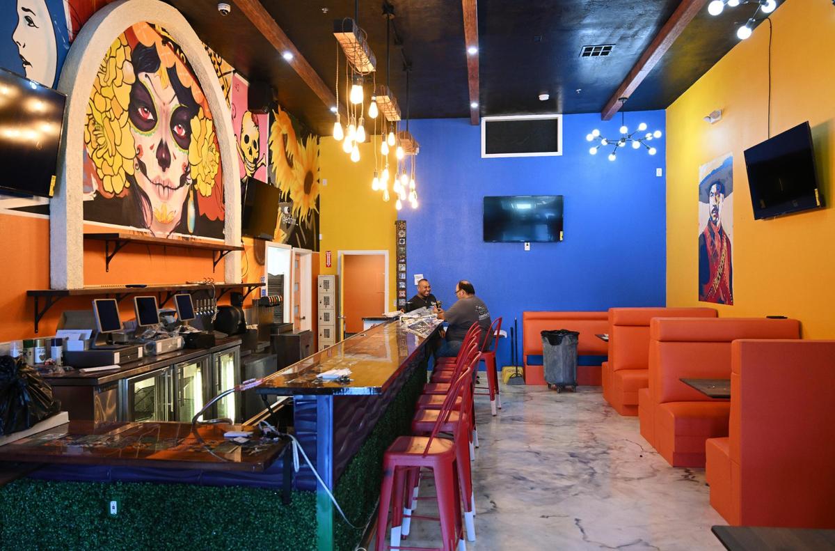 Construction on Tipzy’s Tacos & Beer in the Tower District nears completion on Wednesday, Sept. 13, 2023. The restaurant will feature a full bar and serve breakfast, lunch and dinner.