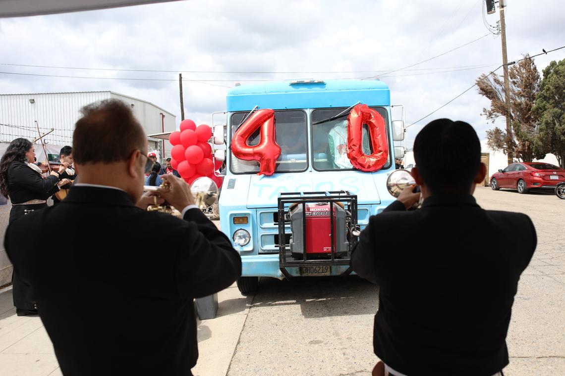 Fresno’s La Elegante Taqueria, a family-run restaurant known for award-winning tacos, celebrated its rich tradition and over 40 years of serving the community. The truck, a 1975 model, in the picture is the original truck that Benito Arenas started his taco truck business.