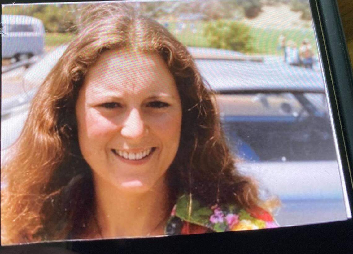 A photo of Pamela Motley from sometime in the 1980s, according to her family. Motley survived being shot in the face by her estranged husband though it left her paraplegic. She died in 2020 after contracting COVID-19, according to her family.