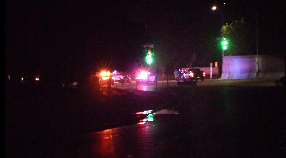 A woman died in the early morning hours Wednesday, April 12, 2023, in a crash at Friant Road and Shepherd Avenue, police said.