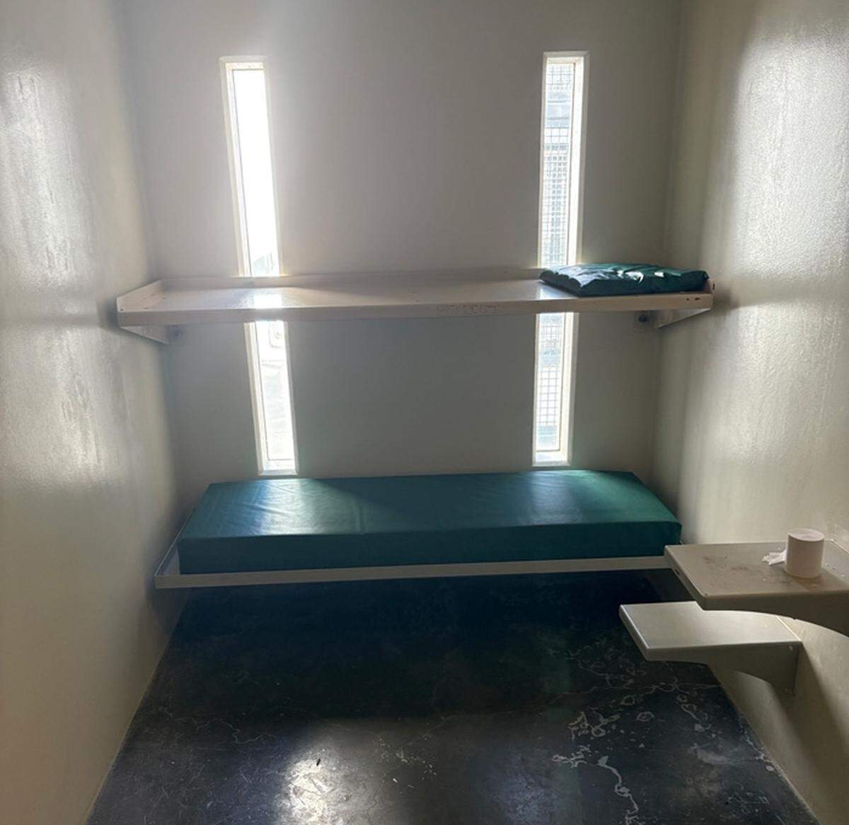 The inside of a typical cell at California City.