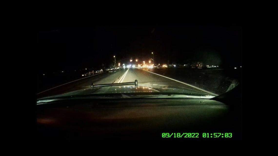 Officers in Madera County busted up a sideshow shown a cruiser’s dashboard camera on Sunday, Sept. 18, 2022, the California Highway Patrol said.