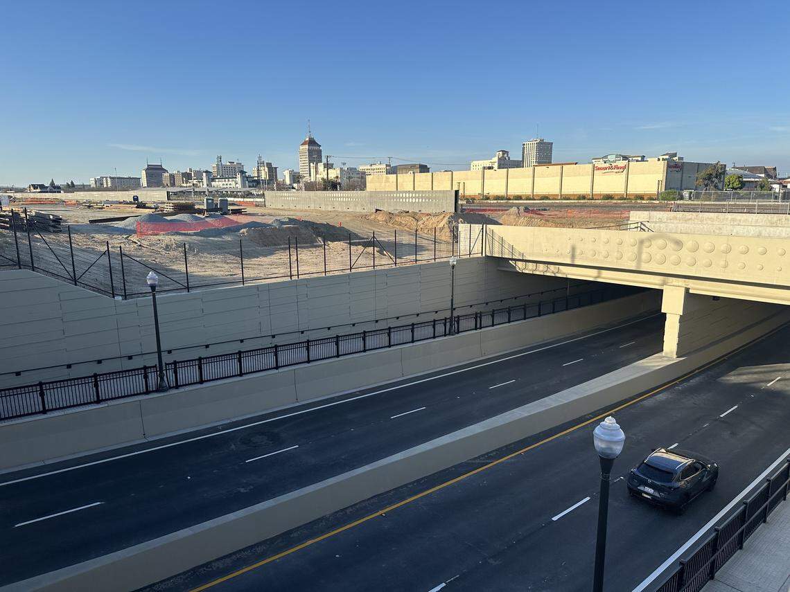 The Cesar Chavez Boulevard high-speed rail underpass in Fresno re-opened Tuesday, March 10, 2026, after a more than four-year closure for construction.