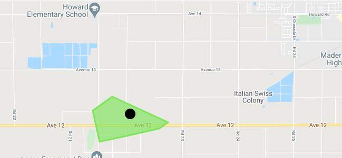 Emergency workers were on scene in Rural Madera County on Wednesday, Jan 5, 2022, after a big rig crashed into a power pole.