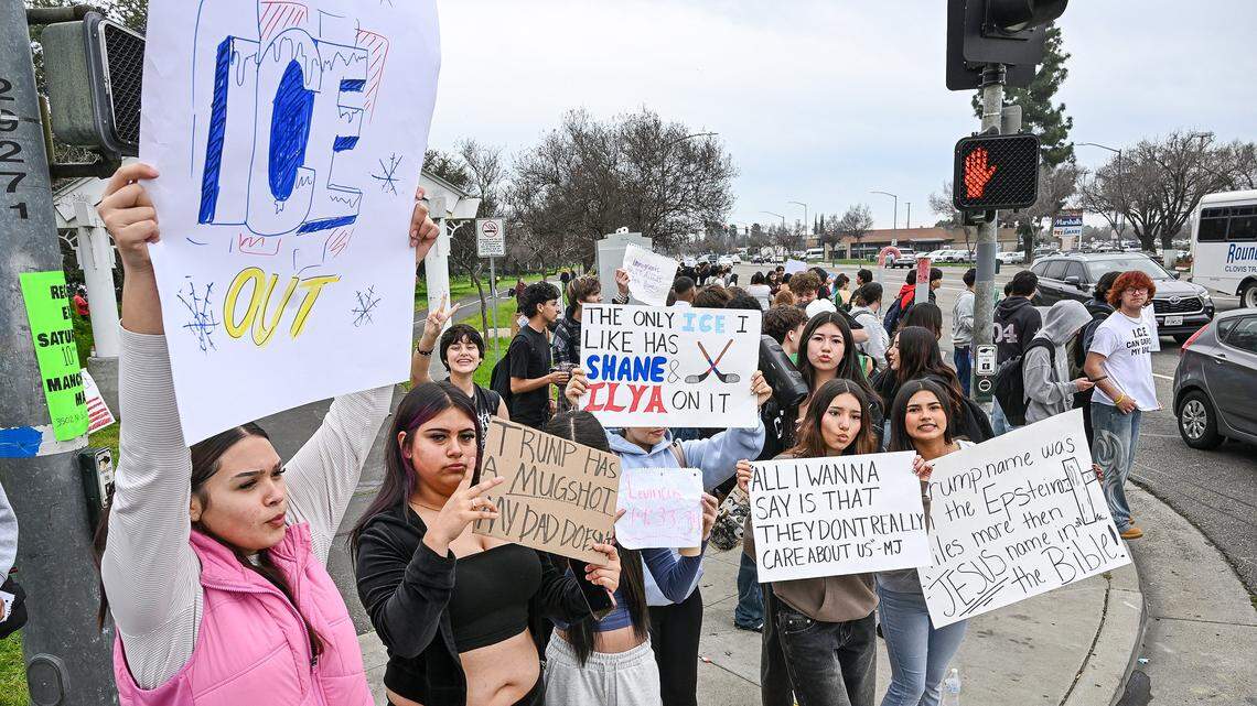 Clovis police file misdemeanor charge against man who attended ICE student walkout
