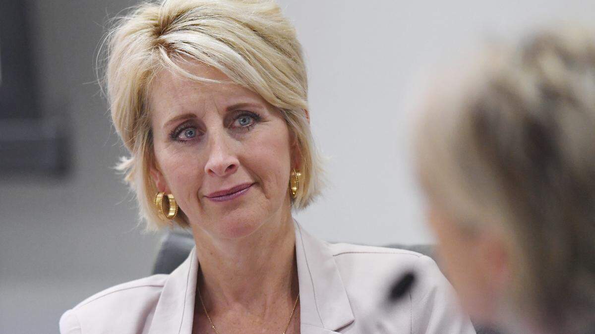 Clovis Unified school board president Tiffany Stoker Madsen, photographed Wednesday evening, May 4, 2022 in Clovis.