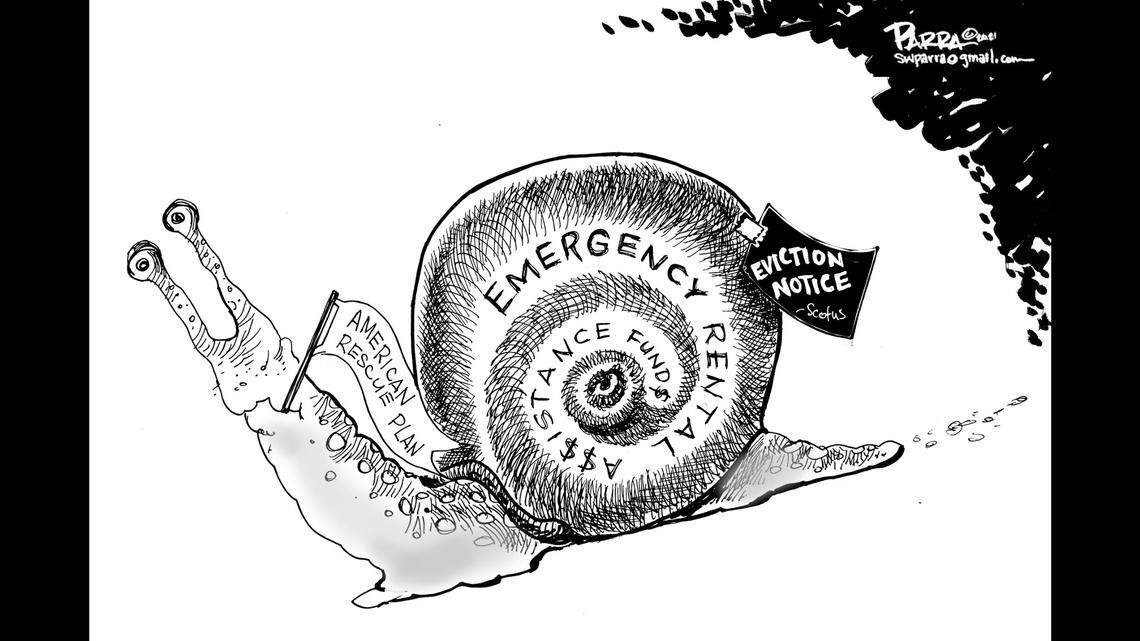 Tenant relief at a snail’s pace: SW Parra opinion cartoon for Sept. 5, 2021