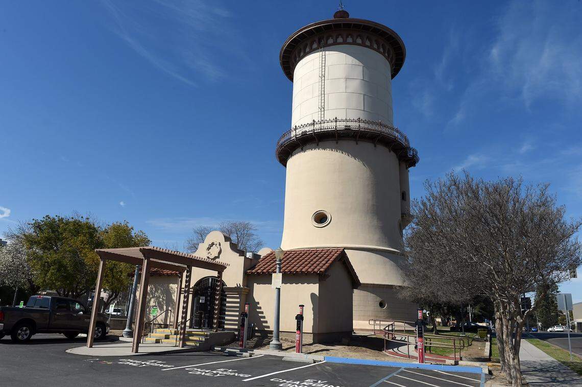 Fresno’s historic water tower, built in 1894, houses a visitors center and has been closed since the pandemic began. It may soon have new life as a combination visitors center and coffee shop run by the owner of Frida Café. The water tower is at 2444 Fresno St.
