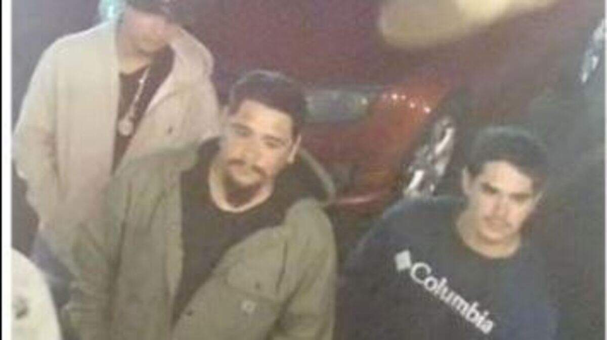 Visalia police say four men are persons of interest in the slaying of a security guard in the Green Olive Bar.
