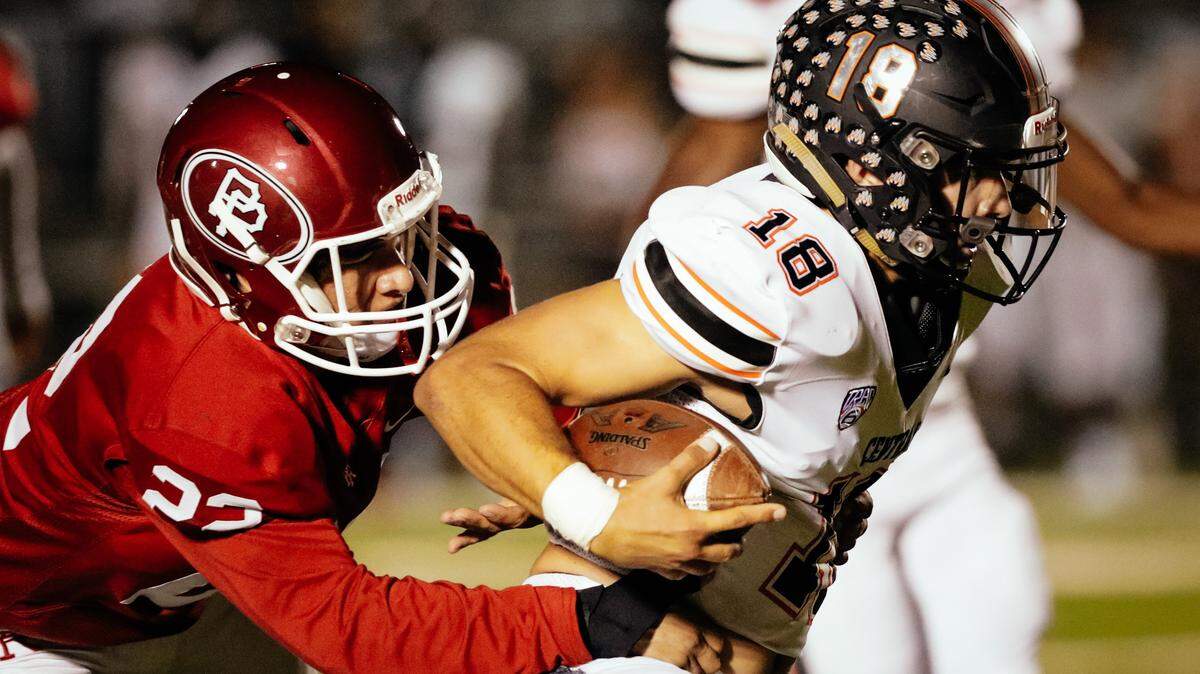 Central High quarterback Trent Tompkins threw eight touchdowns as the Grizzlies moved to 4-0 on the season following a 62-0 win at Paso Robles.