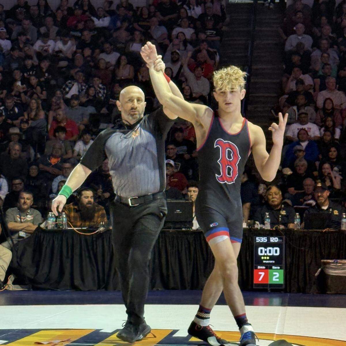 Rocklin Zinkin is a two-time state champion for Buchanan High.