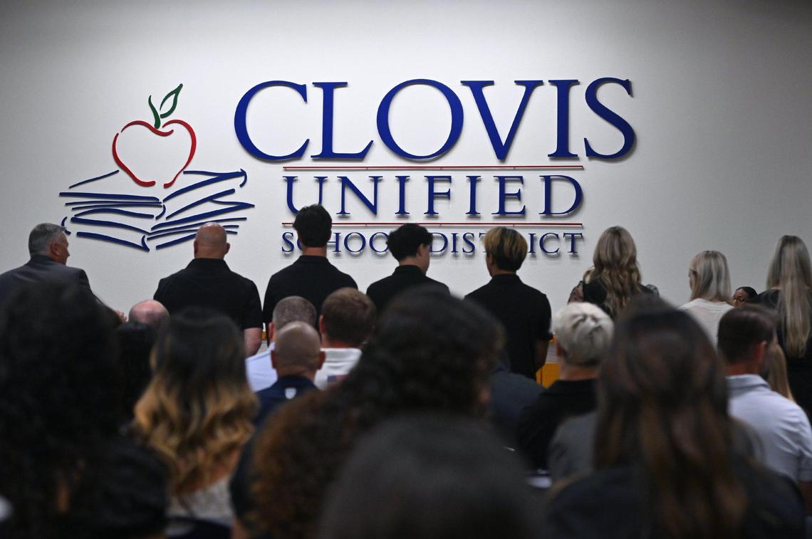 Students and coaches are recognized for achievements at the Clovis Unified School District board meeting Wednesday, April 3, 2024 in Clovis.