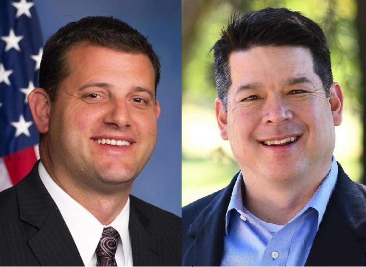 Rep. David Valadao, left, a Hanford Republican, and Fresno Democrat TJ Cox are running in California’s Congressional District 21 November election race.