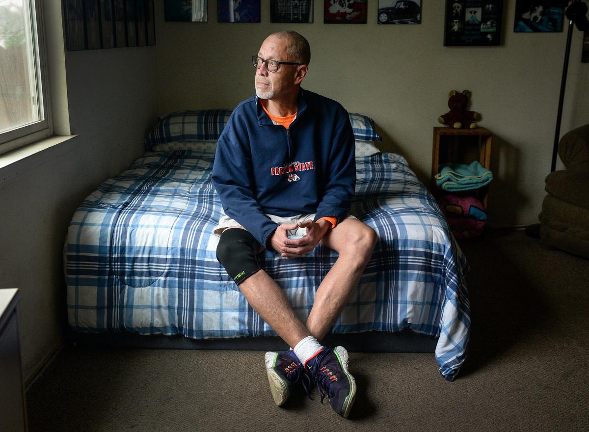 Chris DeLeon, an IRS worker who has had his cancer treatments disrupted due to the government shutdown, sits in his Old Town Clovis home on Tuesday, Jan. 15, 2019.