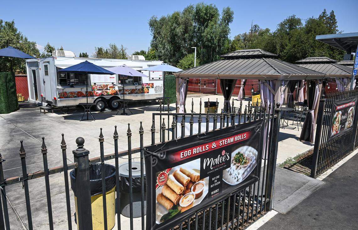 Malee's Kitchen, located on the east end of Belmont near Temperance Avenue, also has a food truck patio setting in addition to its indoor restaurant. 