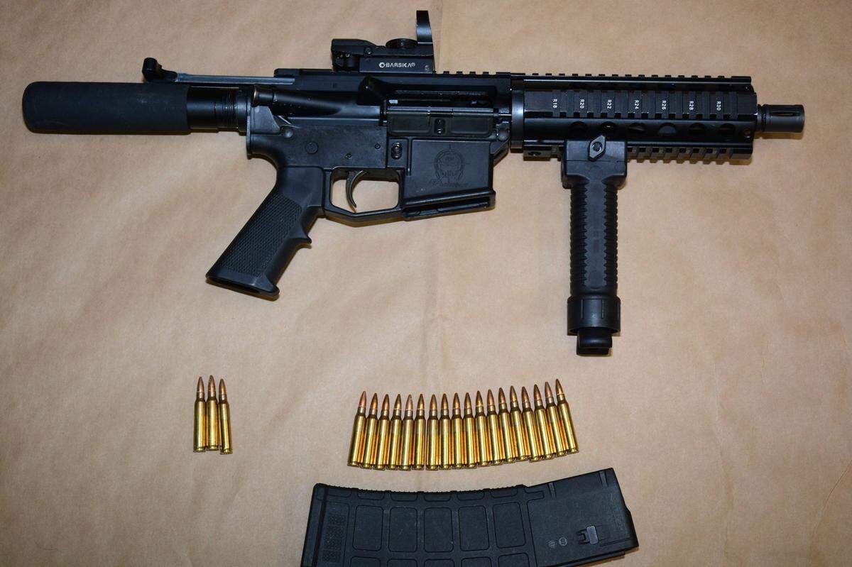 An AR-15 type rifle with high capacity magazines was recovered by Fresno police Wednesday night in southeast Fresno.