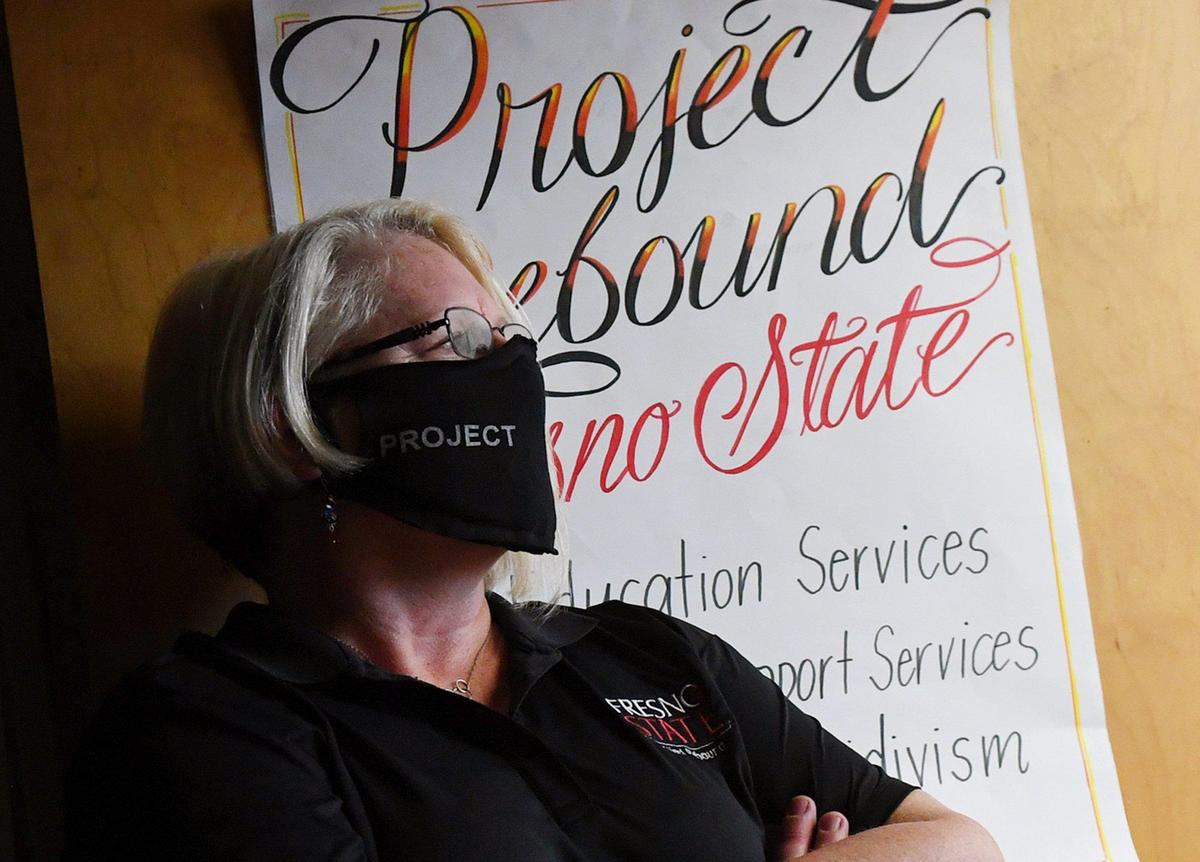 Jennifer Leahy is the director of Project Rebound, a CSU program helping support formerly incarcerated students through college. Photographed Wednesday, Oct. 7, 2020 in Fresno.