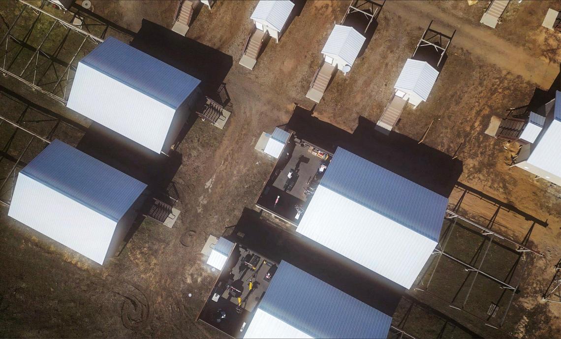 Sierra Remote Observatory features roll-back rooftops, seen at bottom center, for clear night sky observation. Photographed Tuesday, Jan. 21, 2025 near Auberry.