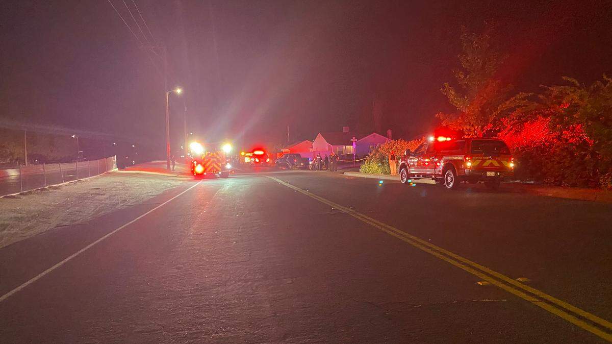 A motorcyclist was killed after colliding with truck at Maroa and Fedora avenues and went into a canal in Fresno, California on Friday, May, 2, 2025.