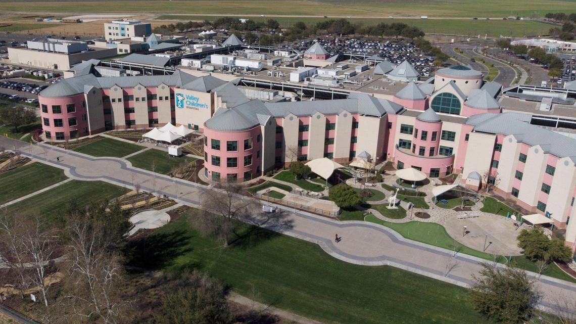 Valley Children’s Hospital is perched on a bluff on the north side of the San Joaquin River off Highway 41 in Madera County.