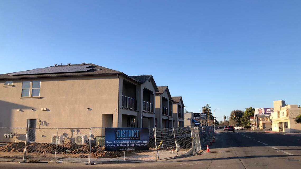 “The District,” a new Granville housing complex in Fresno’s Tower District, benefited from the infill impact fee waiver program.