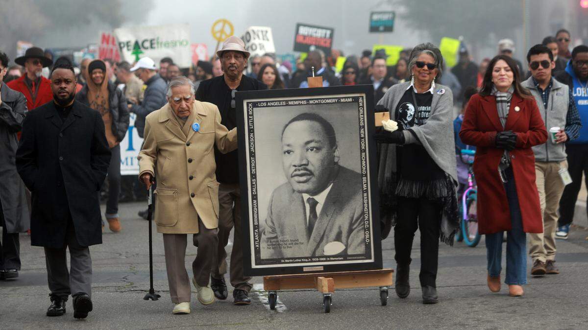The 41st annual Martin Luther King, Jr. March drew more than 500 participants in downtown Fresno on Jan. 20, 2025.