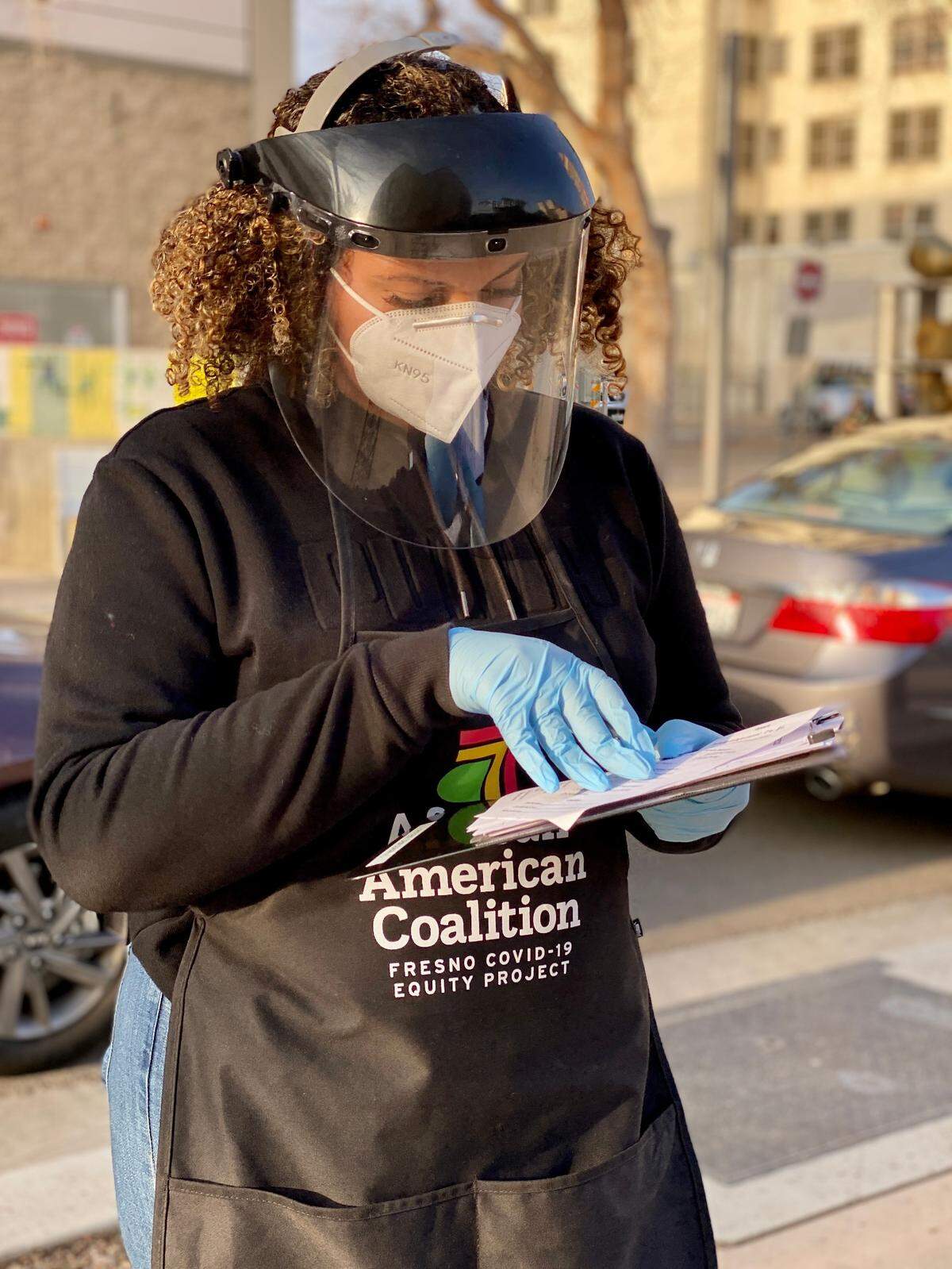 Among the organizations that have contributed to the success of UCSF Fresno’s COVID-19 Equity Project is the African American Coalition, represented here by a community health worker