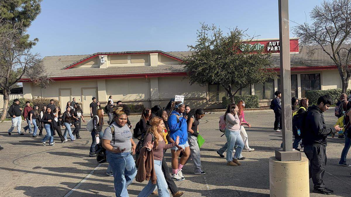 Hundreds of Sunnyside High students walked out of school on Friday, Jan. 30, 2026, to protest the recent intensified immigration enforcement efforts, as part of a nationwide strike.