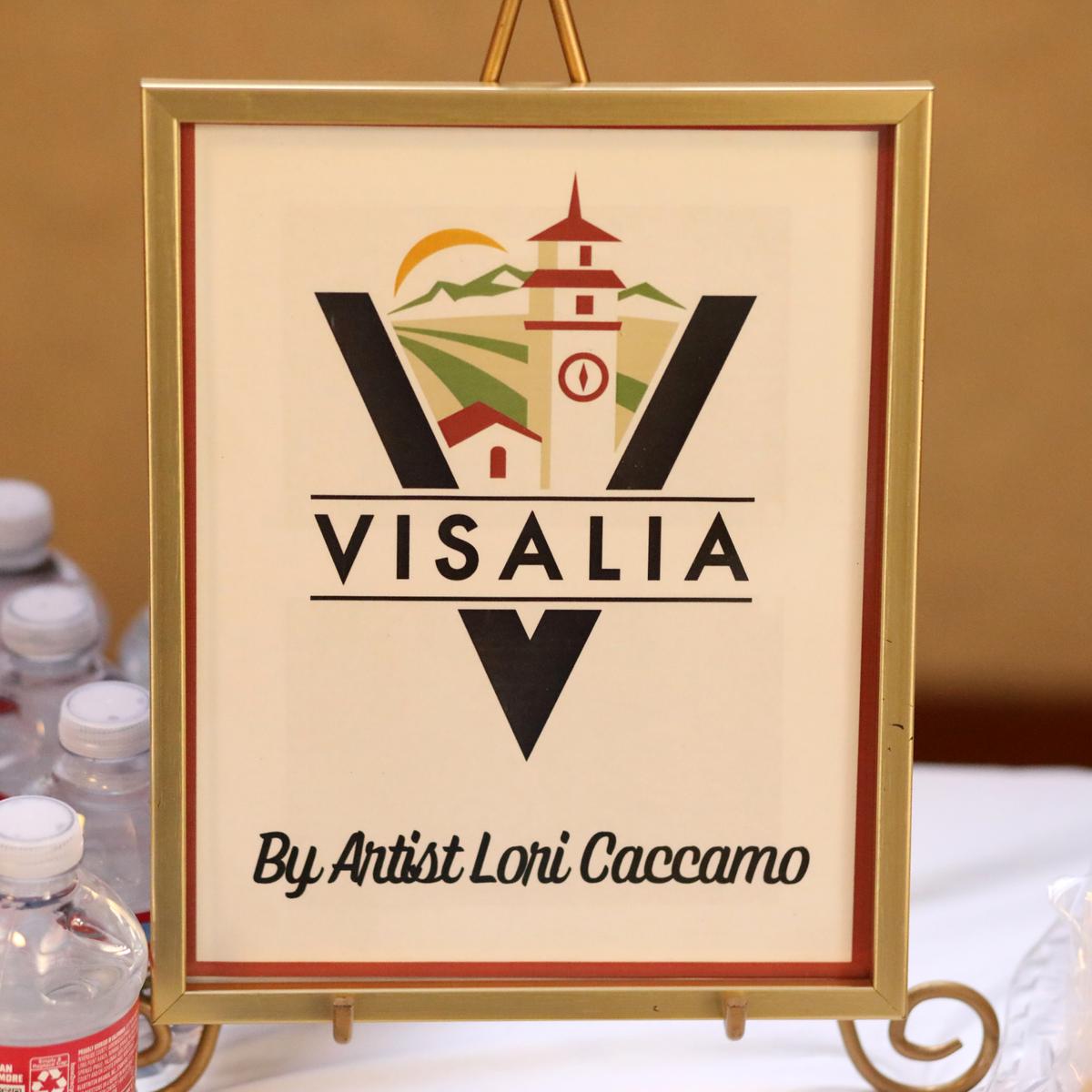 Local artist Lori Caccamo, the designer behind the City of Visalia’s new logo, received a special recognition Monday, (Aug. 5) night by city council that comes with a $1,500 prize.