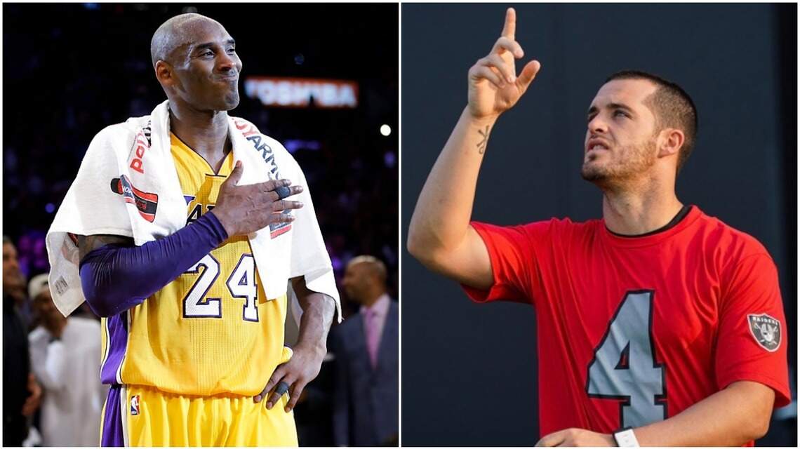 Raiders’  Derek Carr will have a new look this season. It’s to honor Kobe Bryant
