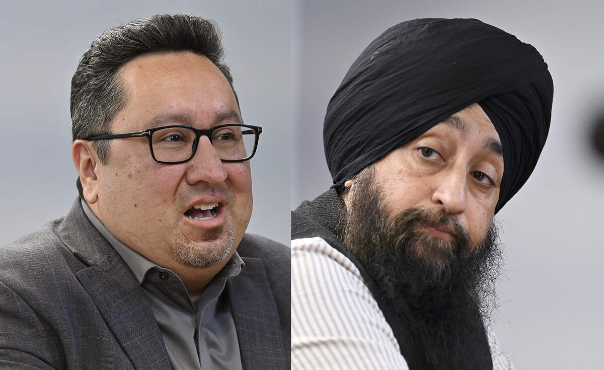 Fresno City Council District 1 candidates Rob Fuentes, left, and Naindeep Singh, right, will face each other in the Nov. 3 election.